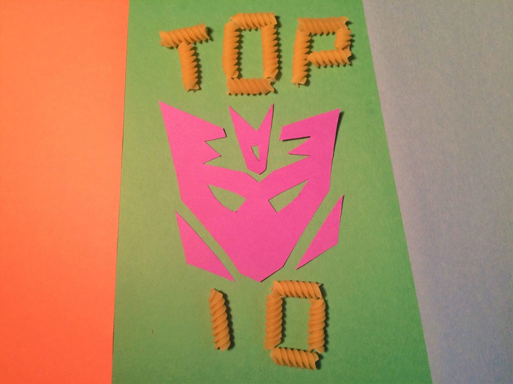E-Bob's Noodle Art of Megatron Top Ten