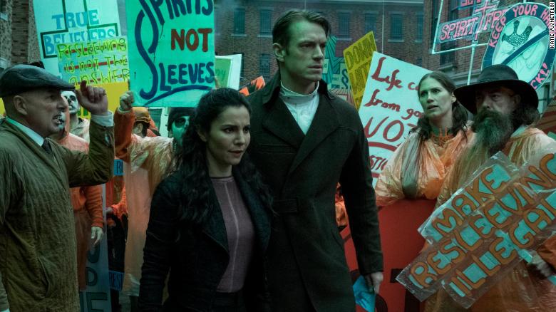 Altered Carbon protesters 