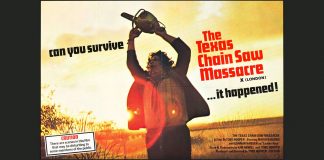 Promo sheet for The Texas Chainsaw Massacre