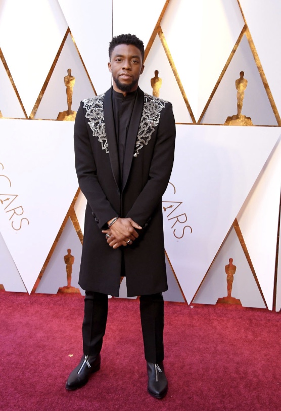 Chadwick Boseman oscar fashion