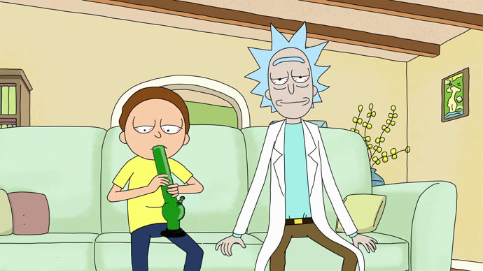 Rick and Morty Getting High