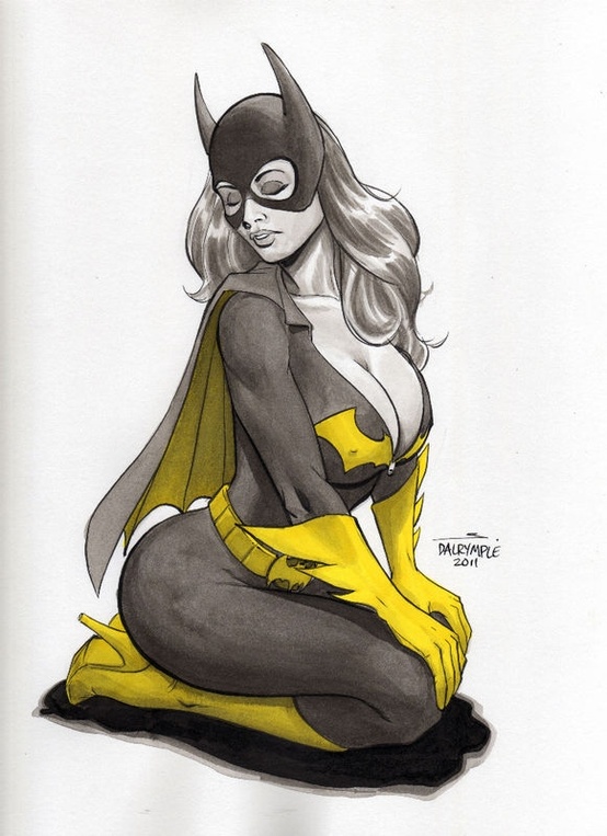 Busty Batgirl Comissioned Hypersexualized Art