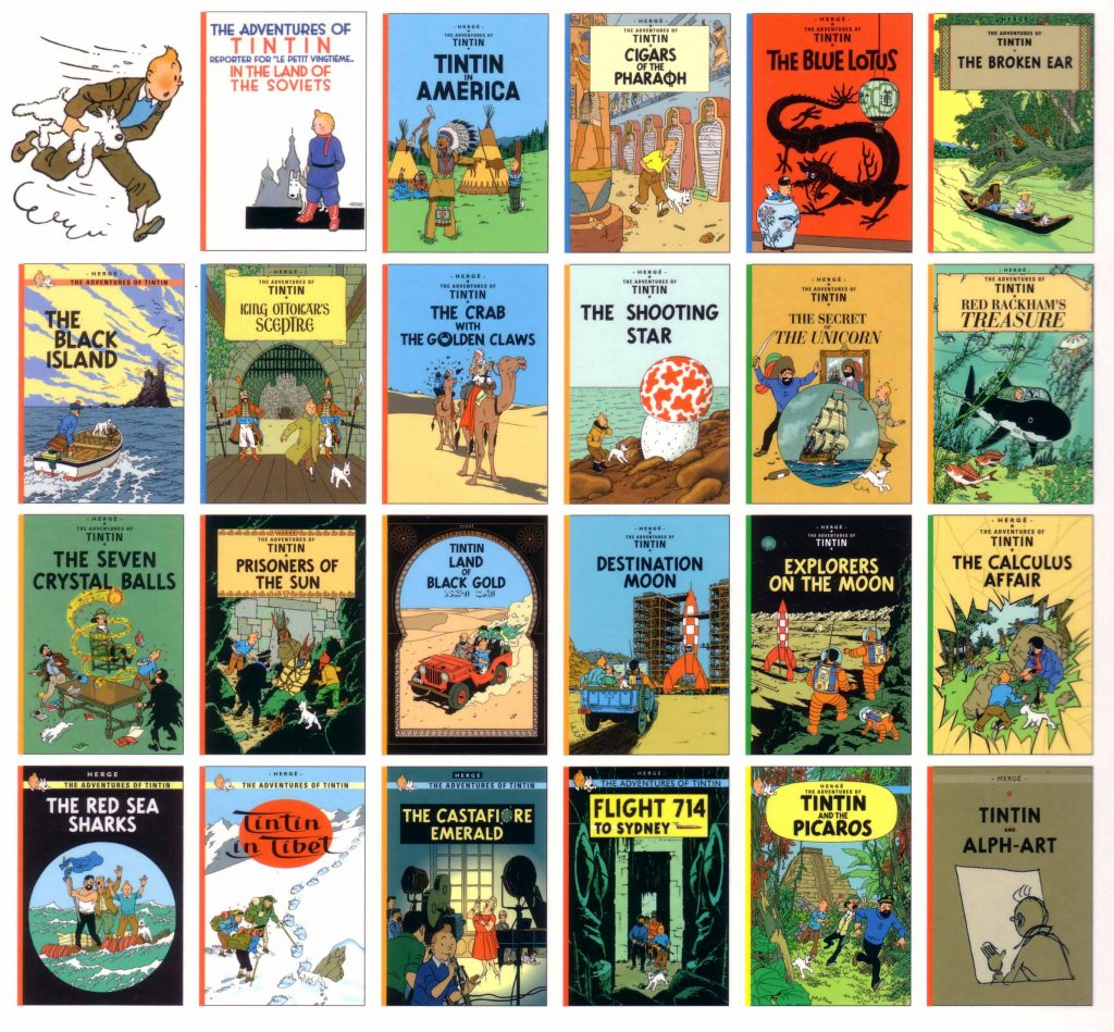 The Adventures of Tintin cover art
