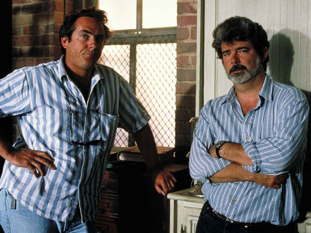 Rick McCallum and George Lucas 