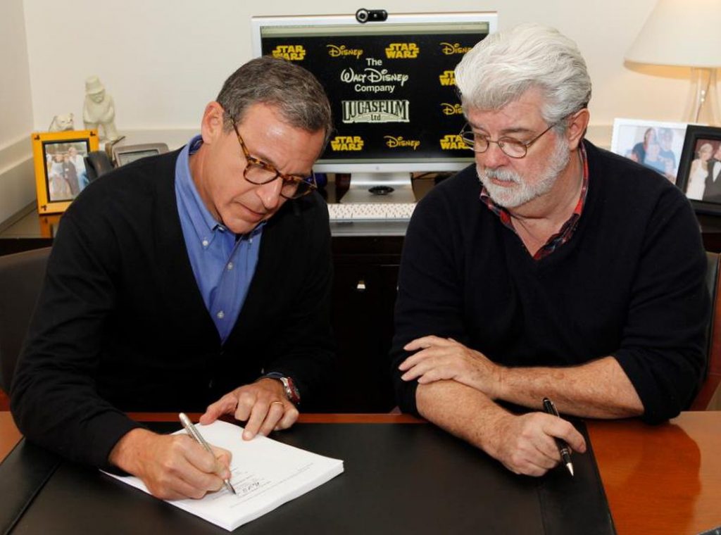 Bob Iger and George Lucas 