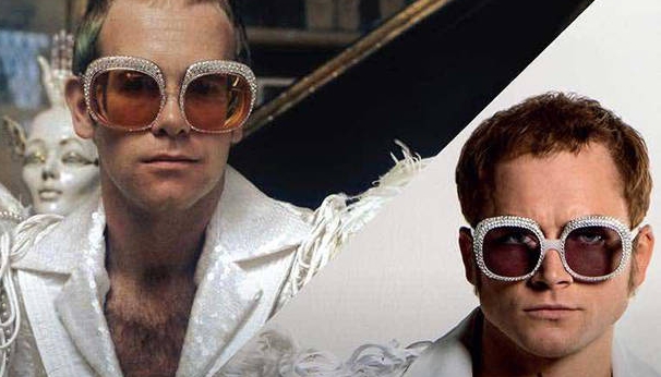 Elton John and Taron Egerton 
